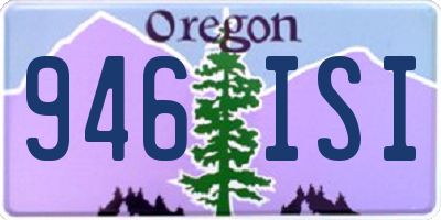 OR license plate 946ISI