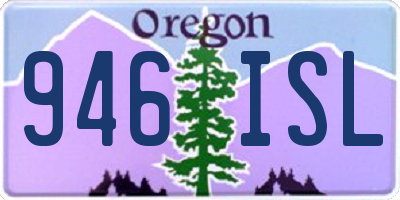 OR license plate 946ISL