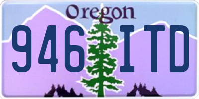 OR license plate 946ITD