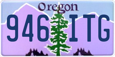 OR license plate 946ITG