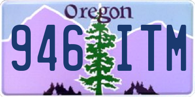 OR license plate 946ITM