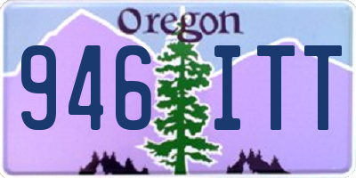 OR license plate 946ITT