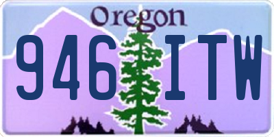 OR license plate 946ITW