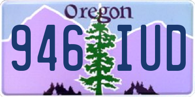 OR license plate 946IUD