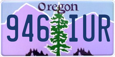OR license plate 946IUR