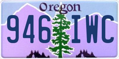 OR license plate 946IWC