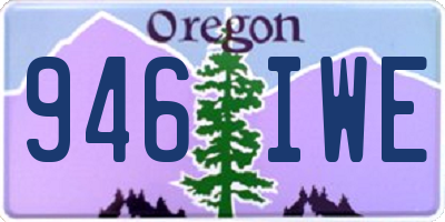 OR license plate 946IWE
