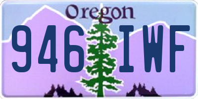 OR license plate 946IWF