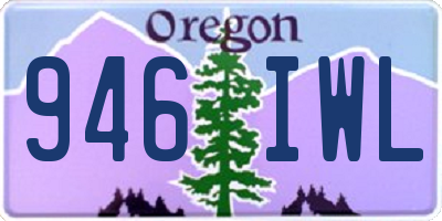 OR license plate 946IWL