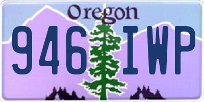 OR license plate 946IWP