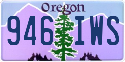 OR license plate 946IWS