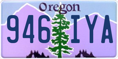 OR license plate 946IYA