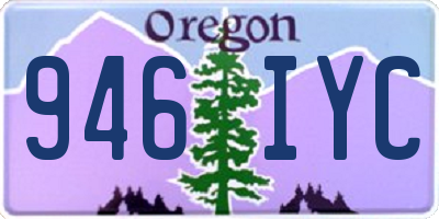 OR license plate 946IYC