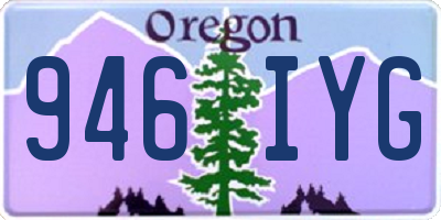 OR license plate 946IYG