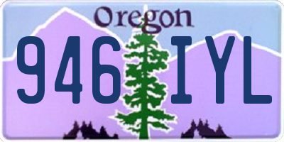OR license plate 946IYL