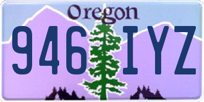 OR license plate 946IYZ