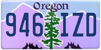 OR license plate 946IZD