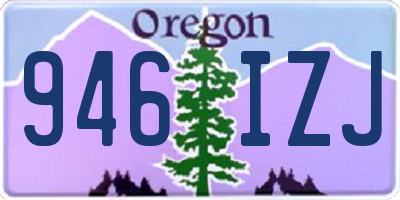 OR license plate 946IZJ