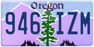OR license plate 946IZM