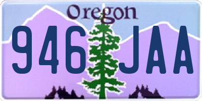 OR license plate 946JAA