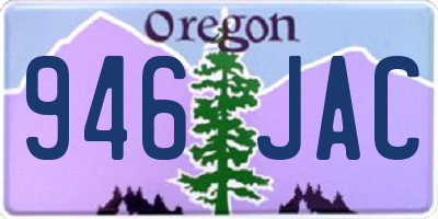 OR license plate 946JAC