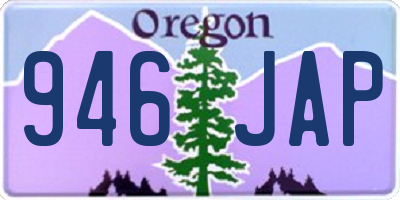 OR license plate 946JAP