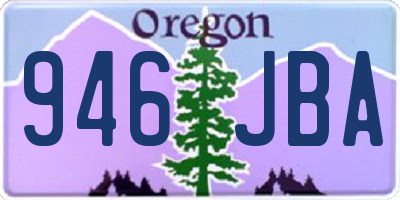OR license plate 946JBA