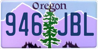 OR license plate 946JBL