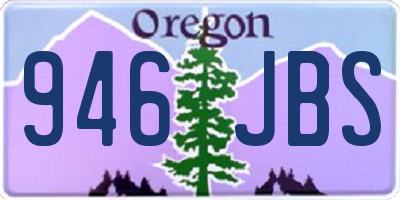 OR license plate 946JBS