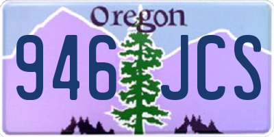 OR license plate 946JCS