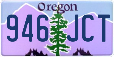 OR license plate 946JCT