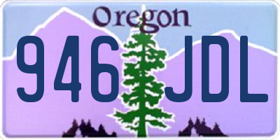 OR license plate 946JDL