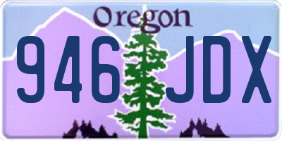 OR license plate 946JDX
