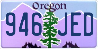 OR license plate 946JED