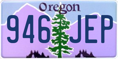 OR license plate 946JEP
