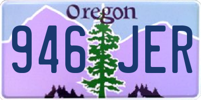 OR license plate 946JER