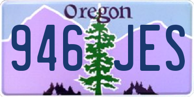 OR license plate 946JES