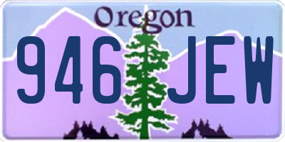 OR license plate 946JEW