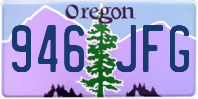OR license plate 946JFG
