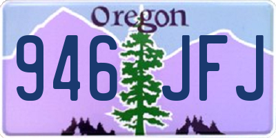 OR license plate 946JFJ