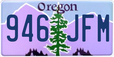 OR license plate 946JFM