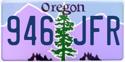 OR license plate 946JFR