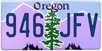 OR license plate 946JFV