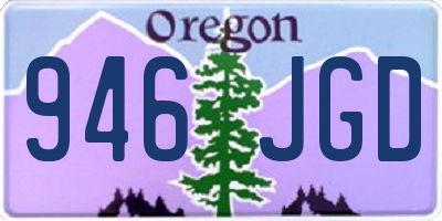 OR license plate 946JGD