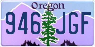 OR license plate 946JGF