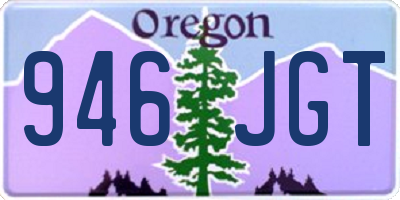 OR license plate 946JGT