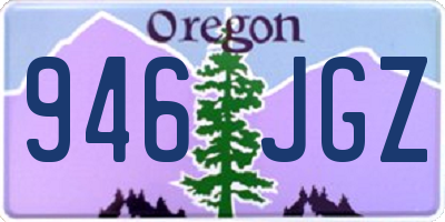 OR license plate 946JGZ