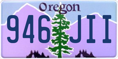 OR license plate 946JII