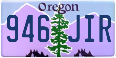 OR license plate 946JIR