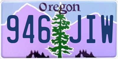 OR license plate 946JIW